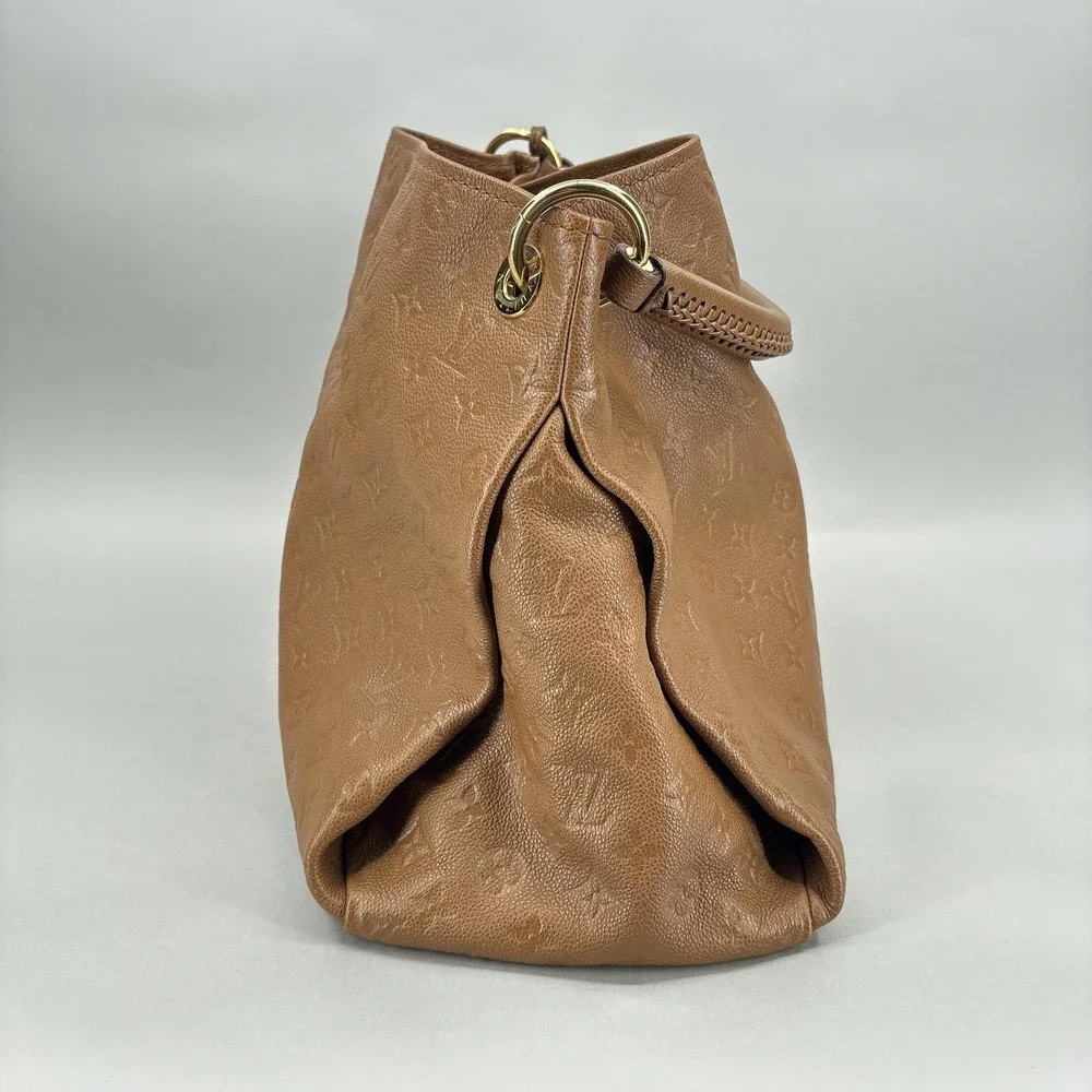 Louis Vuitton Bag Womens Large Brown Empreinte Leather Artsy Hobo Monogram